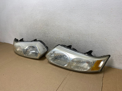 2003 to 2007 Saturn Ion Halogen Headlights Left+Right Side AI9435 LK1