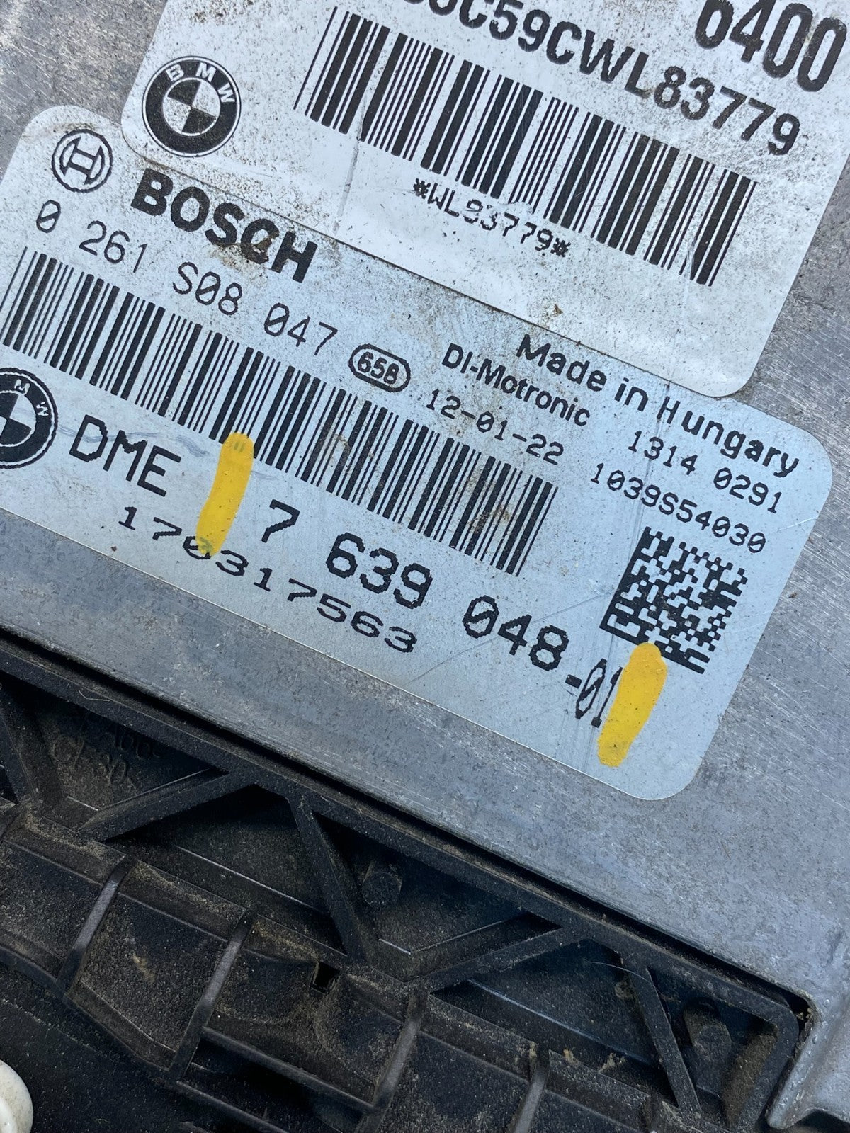 2011 to 2012 Mini Cooper Engine Computer Ecu Pcm Ecm Pcu ah7031 DG2