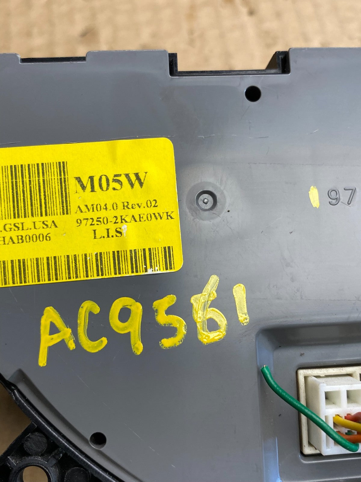2012 to 2013 Kia Soul AC Heat Climate Control Switch Trim Bezel Black ac9561 DG5