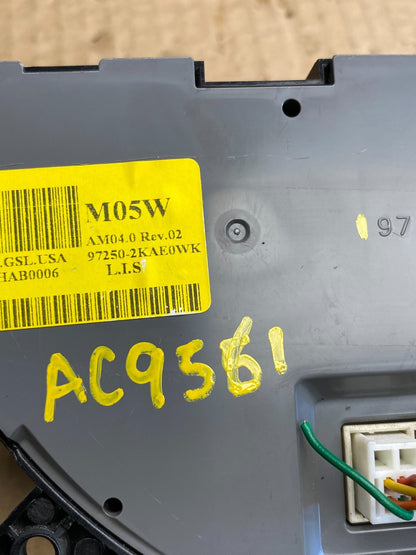 2012 to 2013 Kia Soul AC Heat Climate Control Switch Trim Bezel Black ac9561 DG5