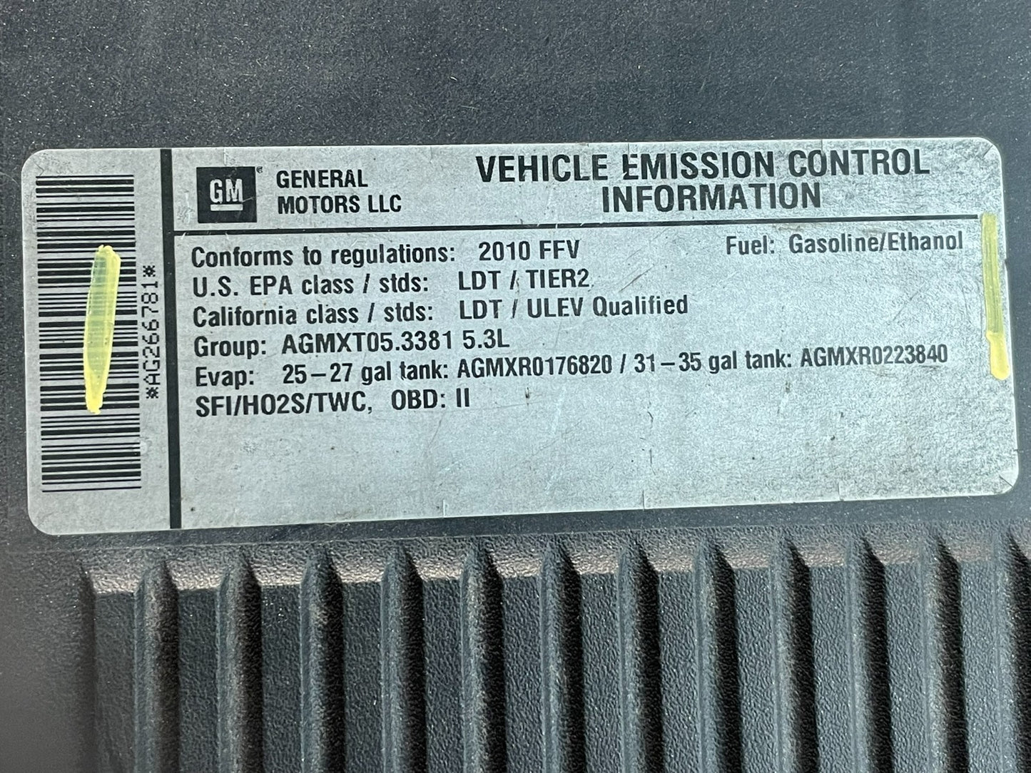 2007 to 2013 Chevrolet Tahoe Silverado Suburban Air Box Cleaner AG25975