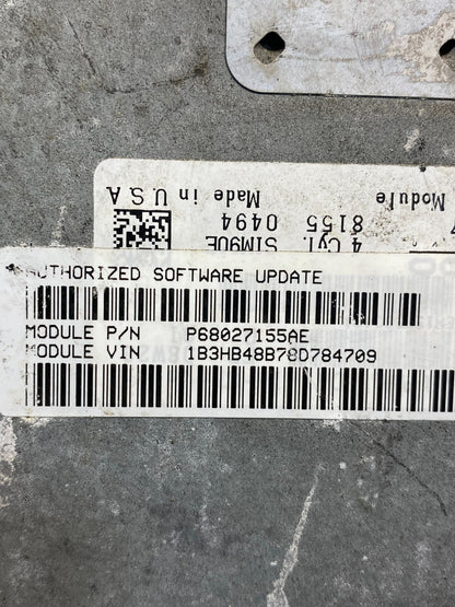 2009 to 2010 Jeep Grand Cherokee Computer Engine Control ECU ECM ad7372 DG2