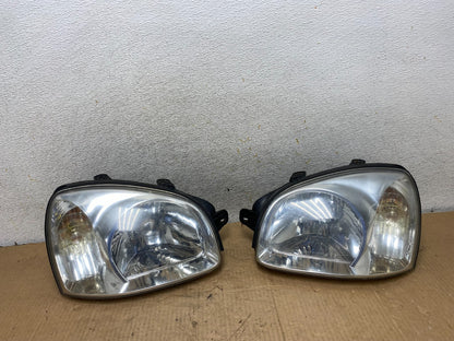 2001-2003 Hyundai Santa Fe Left+Right Headlights Halogen AI7933 DW0