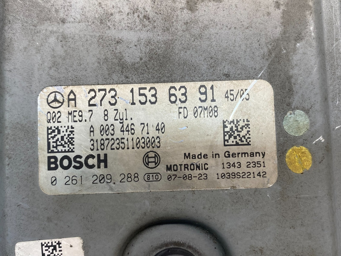 2007 to 2012 Mercedes GL450 ECM ECU Engine Control Module AF7562 DG2
