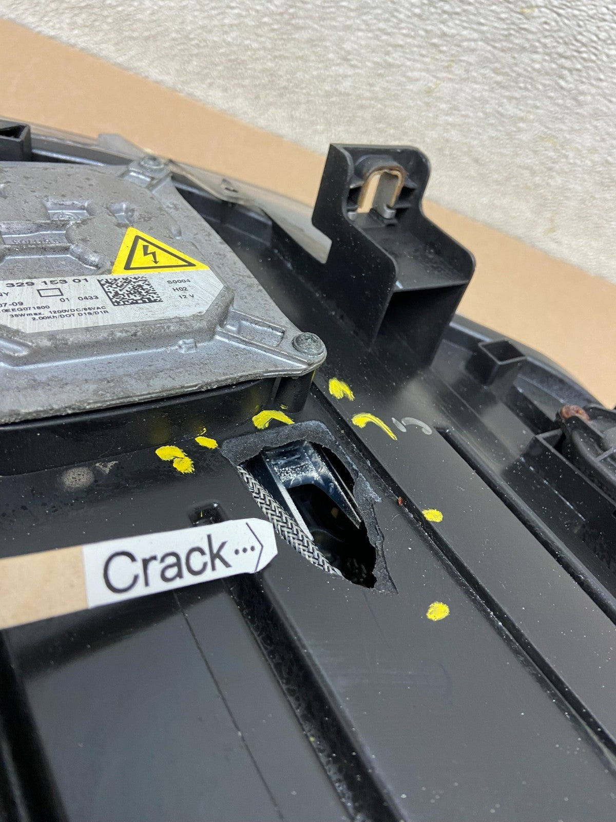2007 2008 2009 2010 Bmw X5 Left Driver Lh Side Headlight Xenon Hid Y0993 DW6