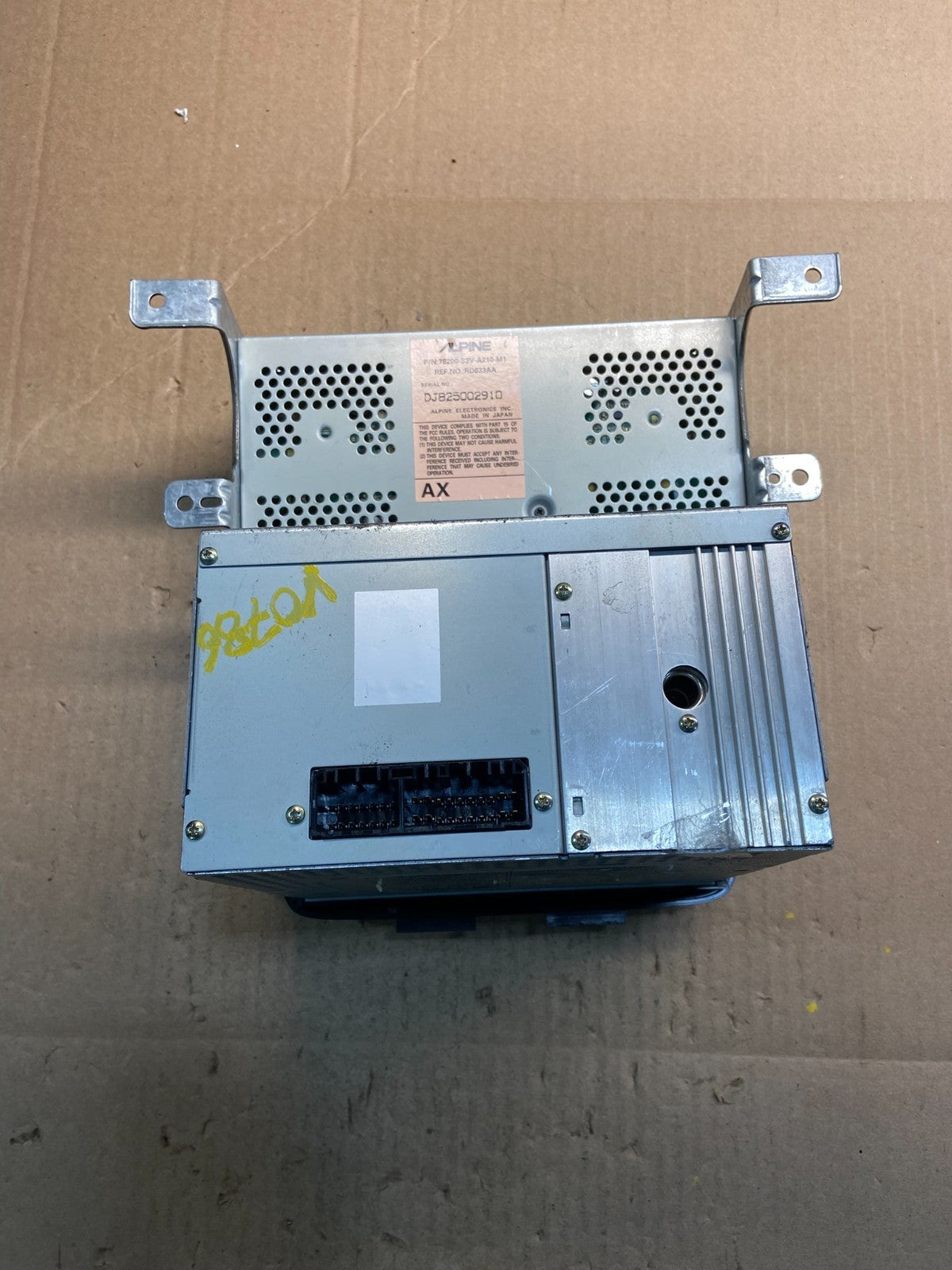 2003 to 2004 Acura Mdx Radio Screen 6 CD Player Climate Control Pan Z0603 DG5