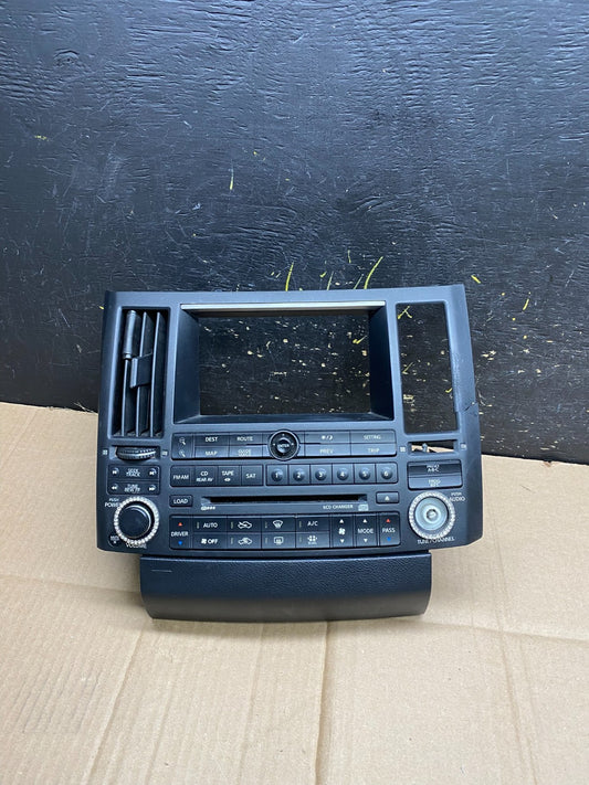 2004 to 2005 Infiniti FX35 Front Radio A/C Heater Switch Control Panel aa4482 DG0