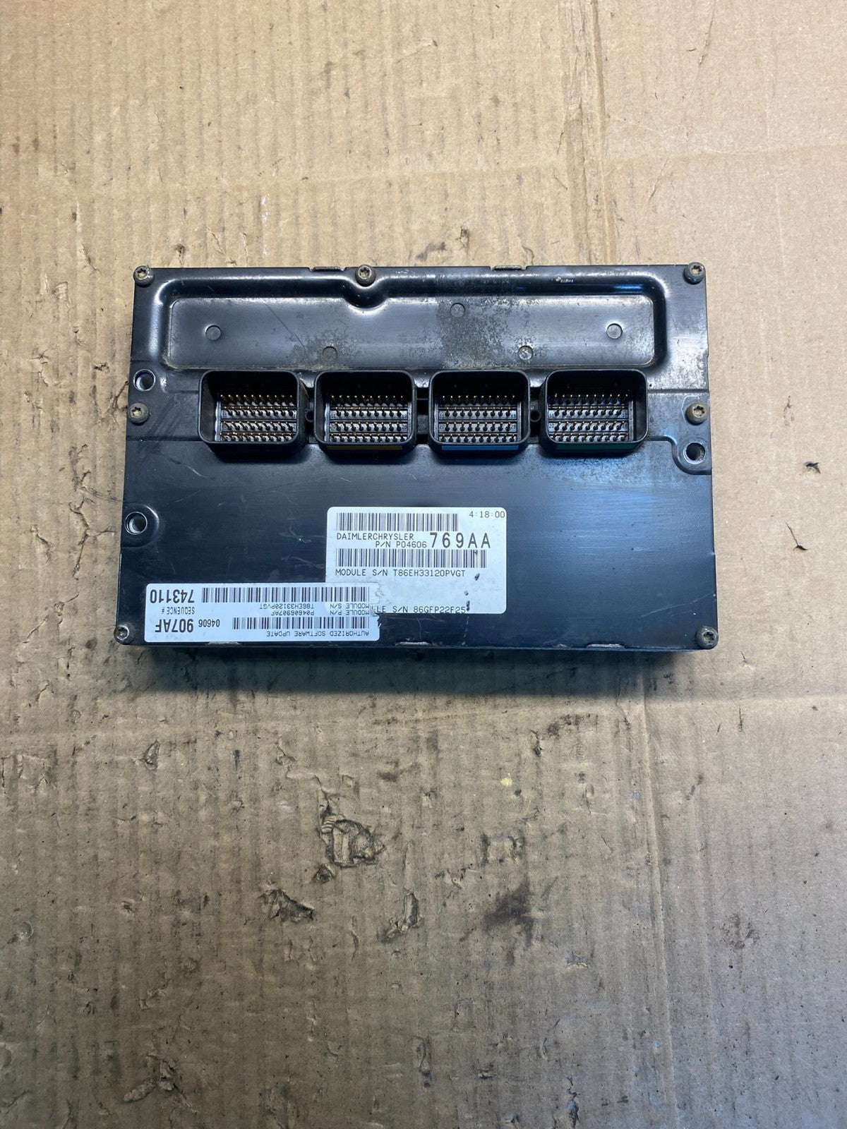 2003 2004 Chrysler Concorde Intrepid Engine Control Unit ECU Module aa7498 DG0
