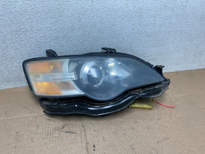 2006 to 2007 Subaru Legacy Right Passenger RH Side Black Headlight R7527 DW0