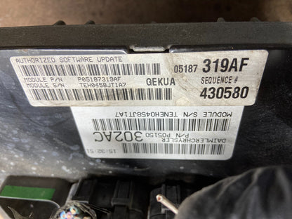 2008 Jeep Grand Cherokee Commander 3.7L Engine Computer p05187319af L12422