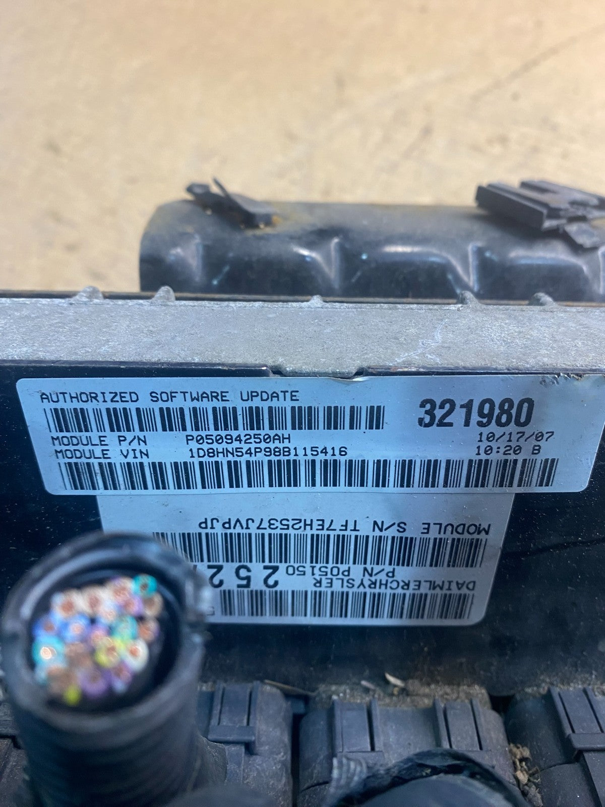 2008 2009  Caravan Town & Country 3.8L Engine Control Unit ECU Module AA0749 DG3