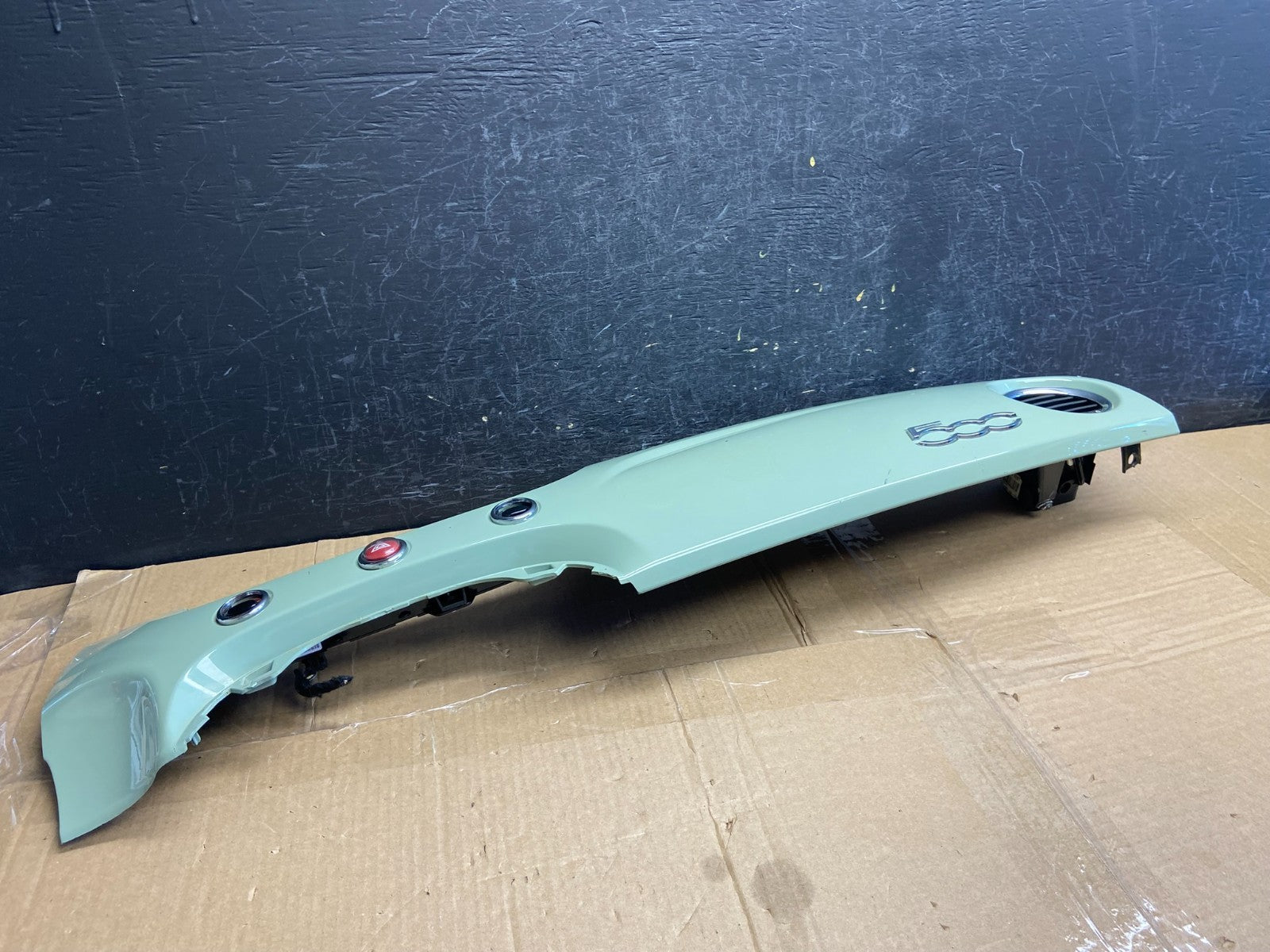 2012 to 2019 Fiat 500 Front Center Dashboard Vent Trim Bezel Blue ae3867 DG1