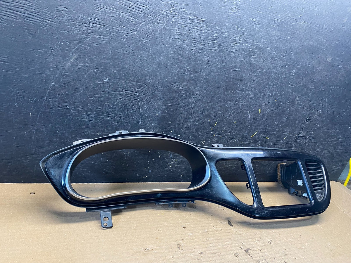 2013 to 2016 Dodge Dart Dash Speedometer Cluster Radio Trim Bezel Black S3124 DG1
