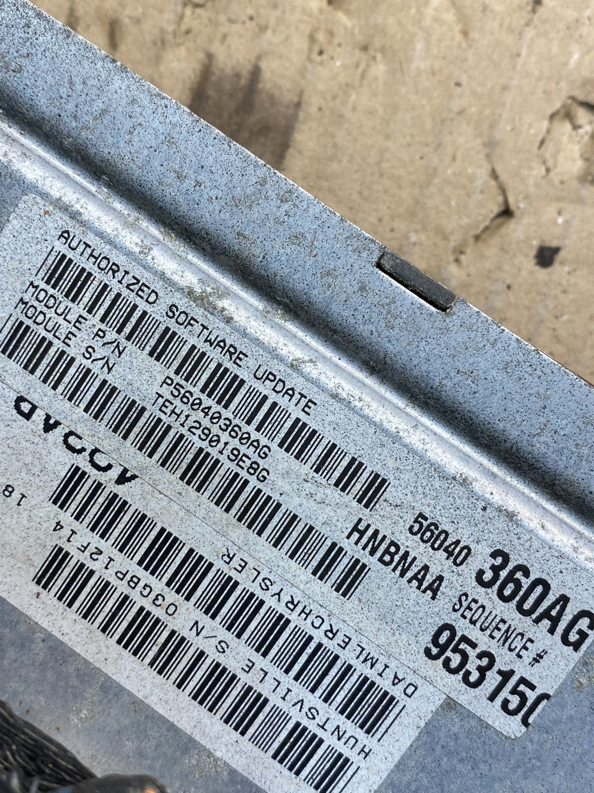 2001 Dodge Dakota Engine Computer ECM ECU PCM 4.7L p56040360ag AJ0203 DG2