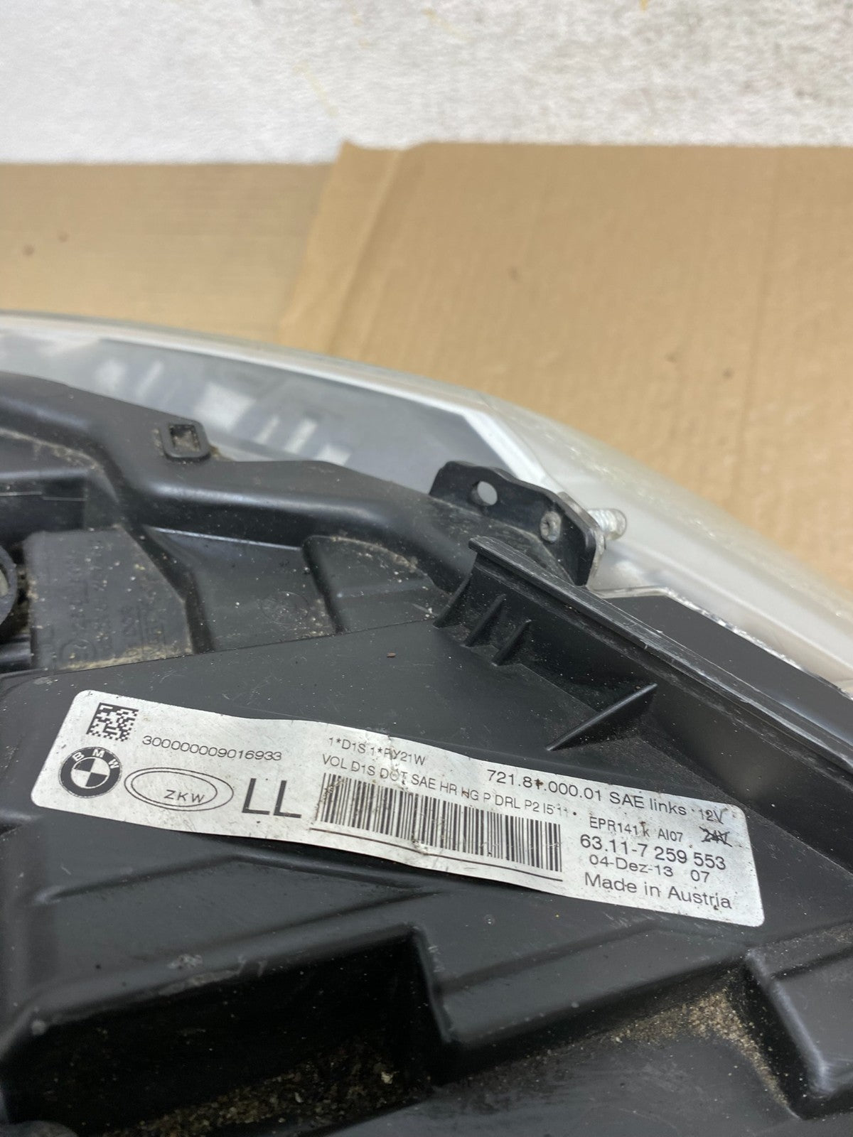 2012-2015 Bmw 3 Series F30 Sedan Left Driver Headlight Xenon AI1222 DW11