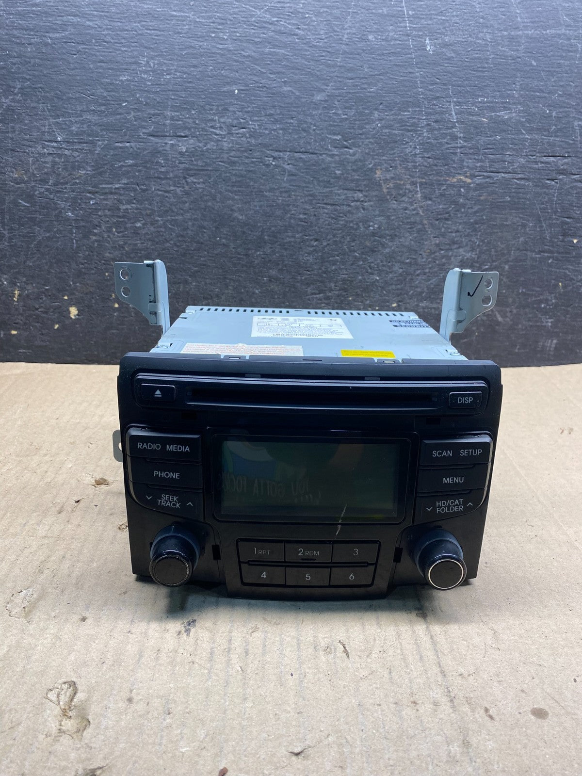 2012 to 2014 Hyundai Sonata Radio CD Player Screen Display AI5122 DG0