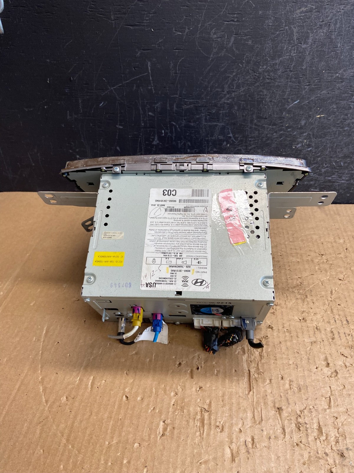 2011-2013 Hyundai Elantra Center Radio CD Plater Screen Display AE4328 DG3