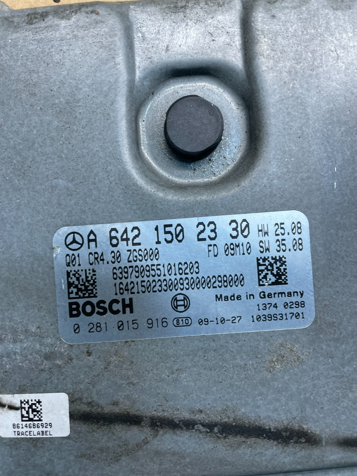 2007 to 2009 Mercedes Sprinter ECU ECM Engine Control Module Unit OEM W4317 DG3