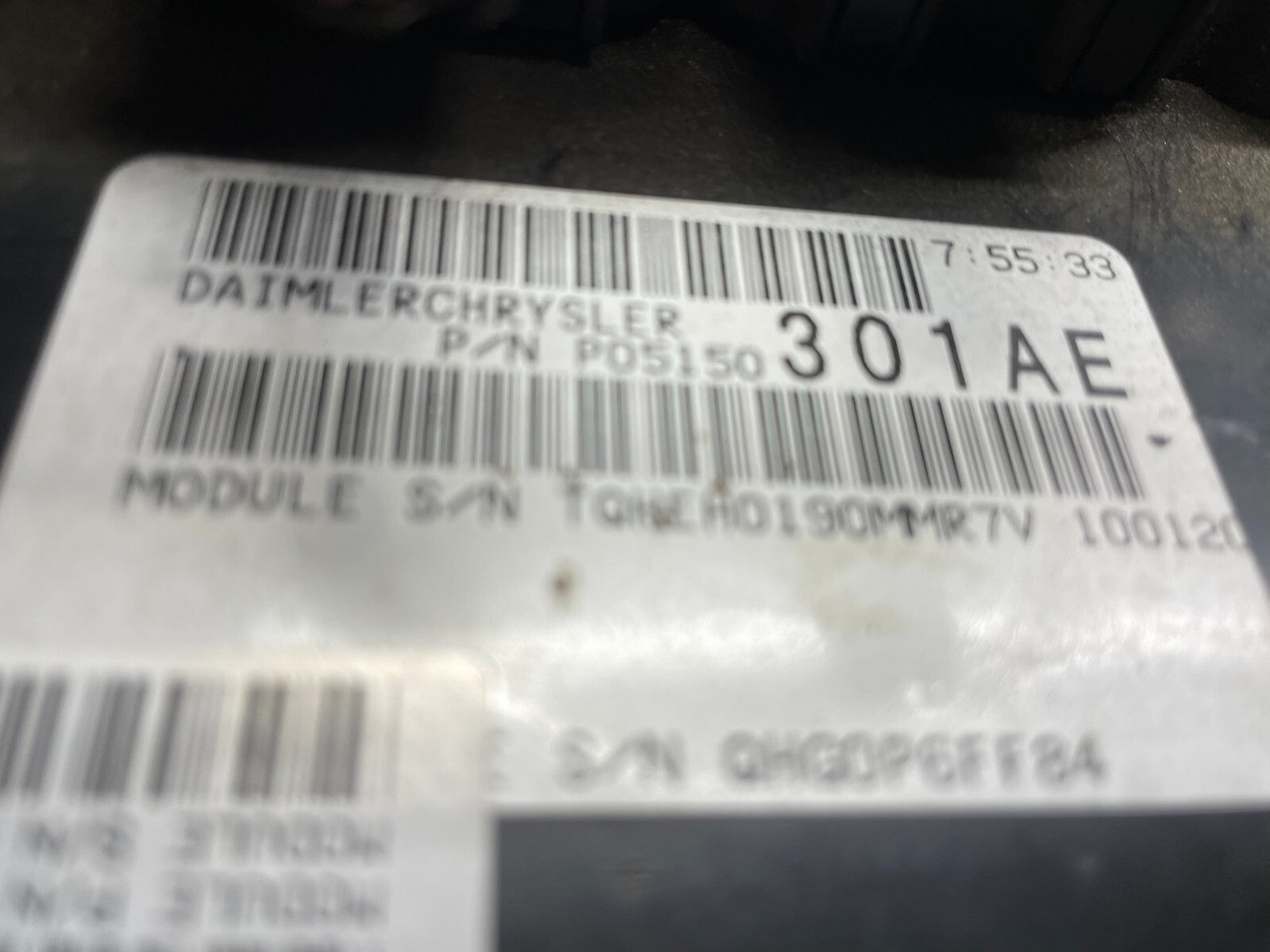 2008 to 2010 Dodge Charger 3.5L Engine Control P68054124ac N4691 DG2