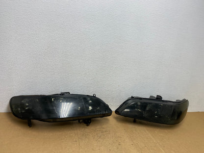 1998 to 2002 Honda Accord Black Left+Right Set Side Black Headlights AD1378 DG2