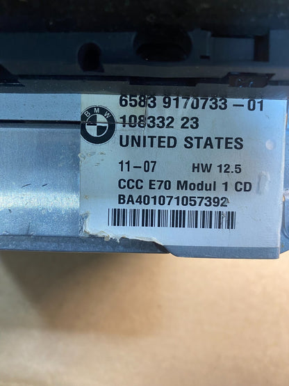 2007 - 2010 Bmw X5 Radio DVD CD Player AM/FM AD9895 DG6
