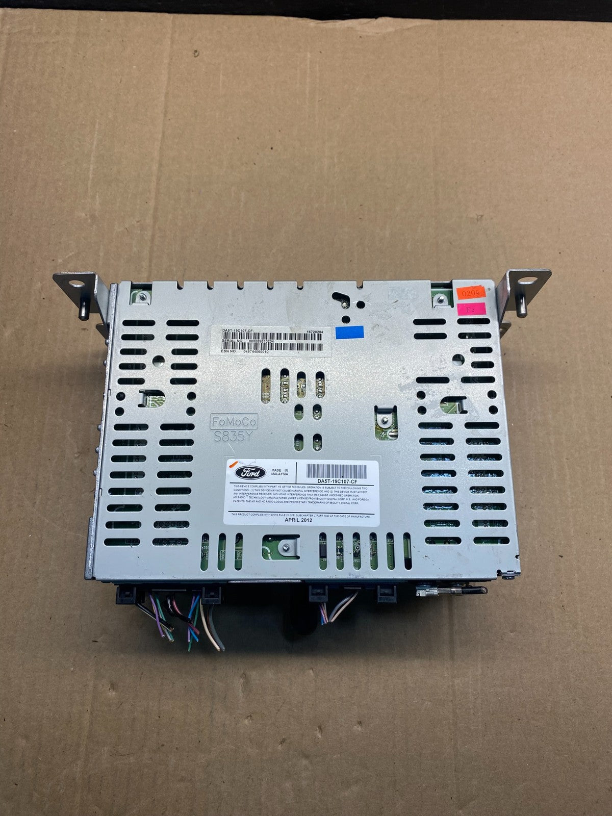 2013 - 2016 Lincoln MKS CD Player AM FM Radio Receiver Satellite AE7515 DG4