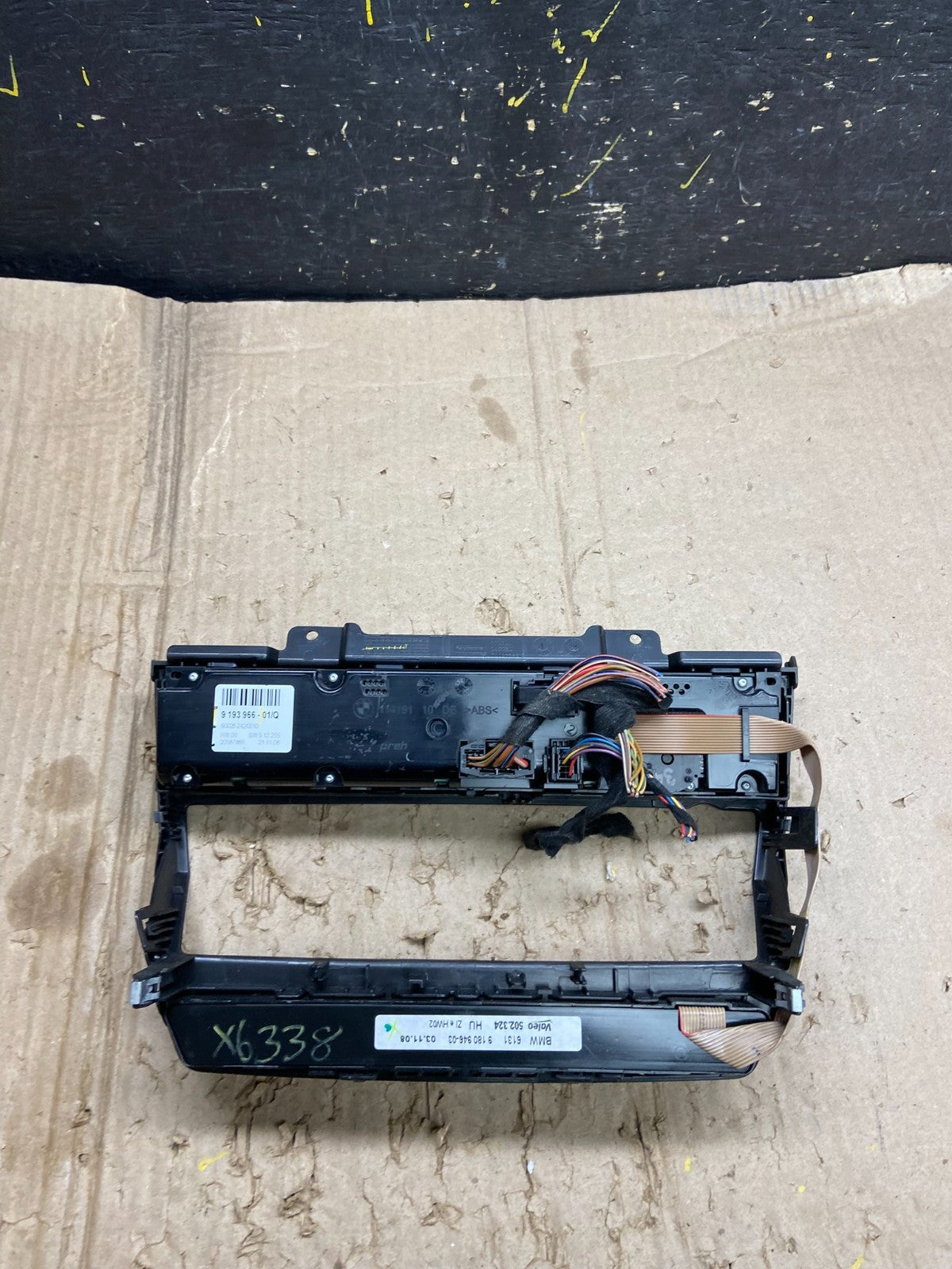 2007-2013 Bmw X5 AC Heater Climate Control Temperature Panel Trim Oem X6338 DG4