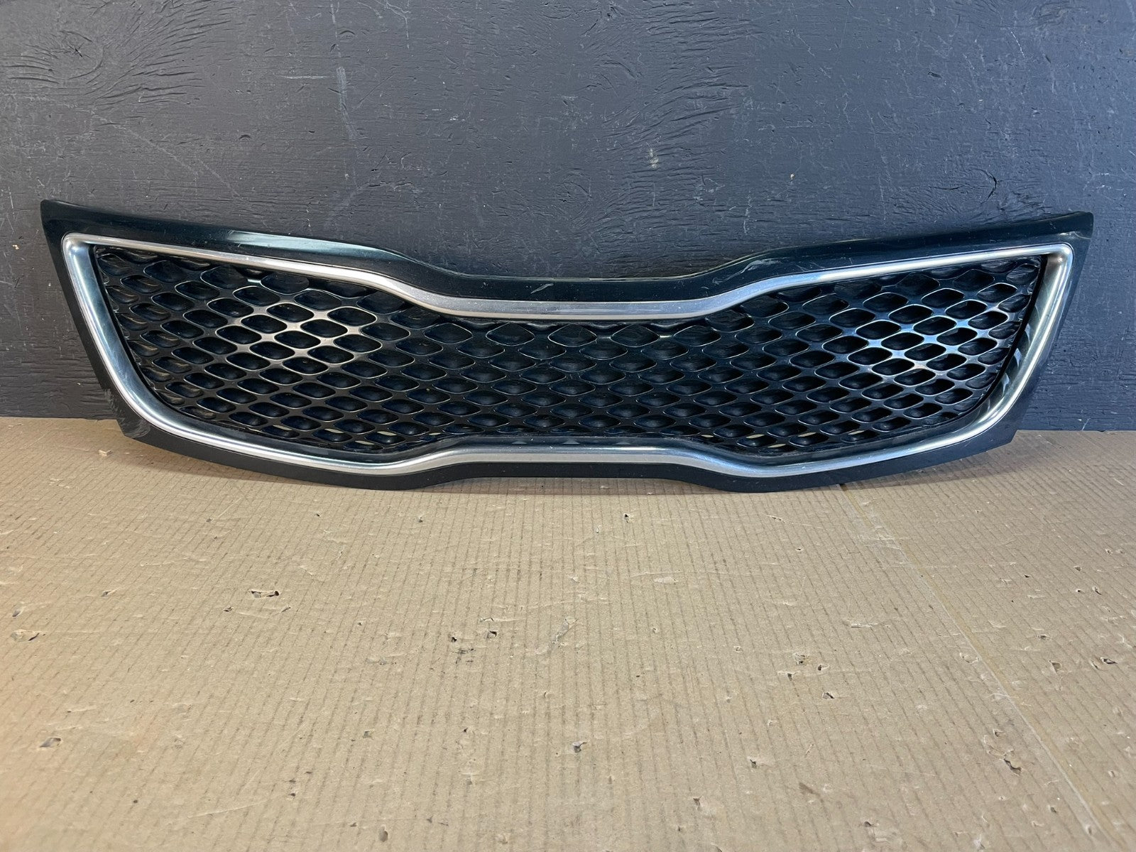 2014 2015 Kia Optima Front Upper Grille Grill Black Chrome AE3783 DG0