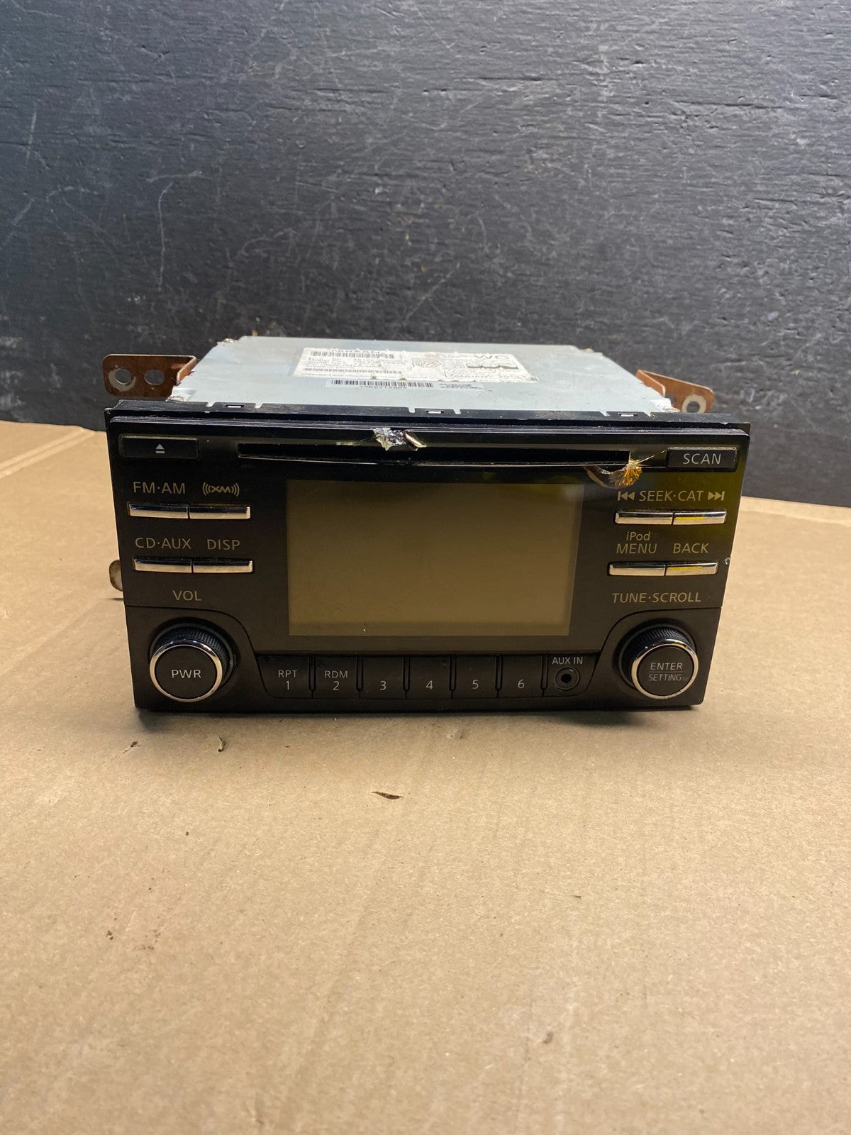 2014 Nissan Versa Radio CD Player Screen Display AM/FM 28185wc0a AE7400 DW0