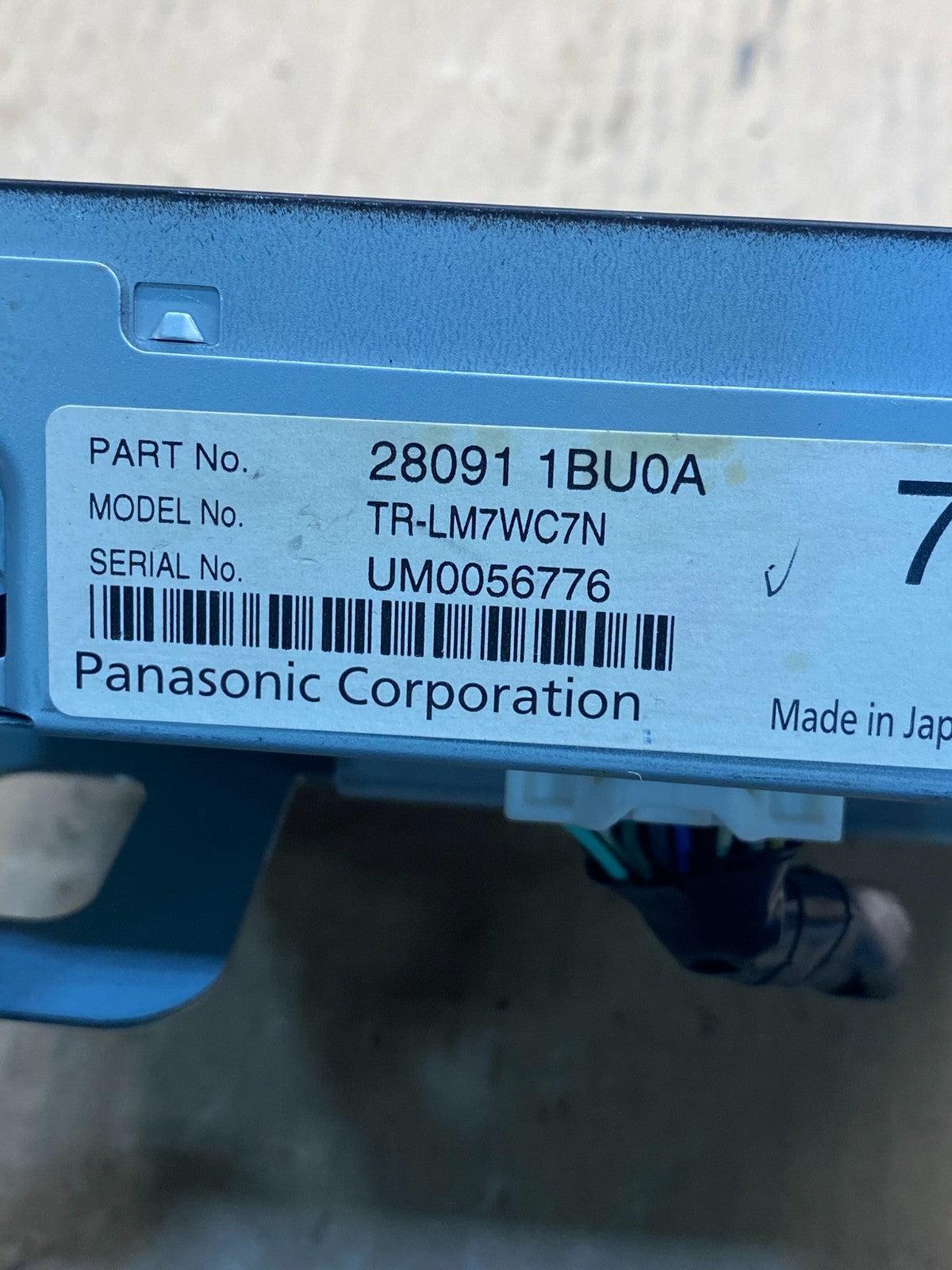 2011 - 2012 Infiniti G35 Information Display Screen 280911BU0A AG1826 DG4