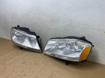 2008 to 2014 Dodge Avenger Left+Right Side Set Halogen Headlights W9075 DW1