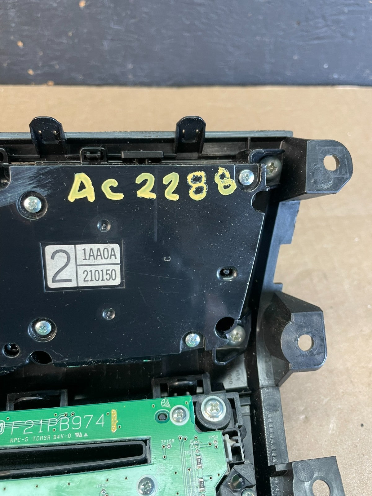 2009 - 2010 Nissan Murano AM FM Radio CD Climate Control Panel Oem AC2288 DG7