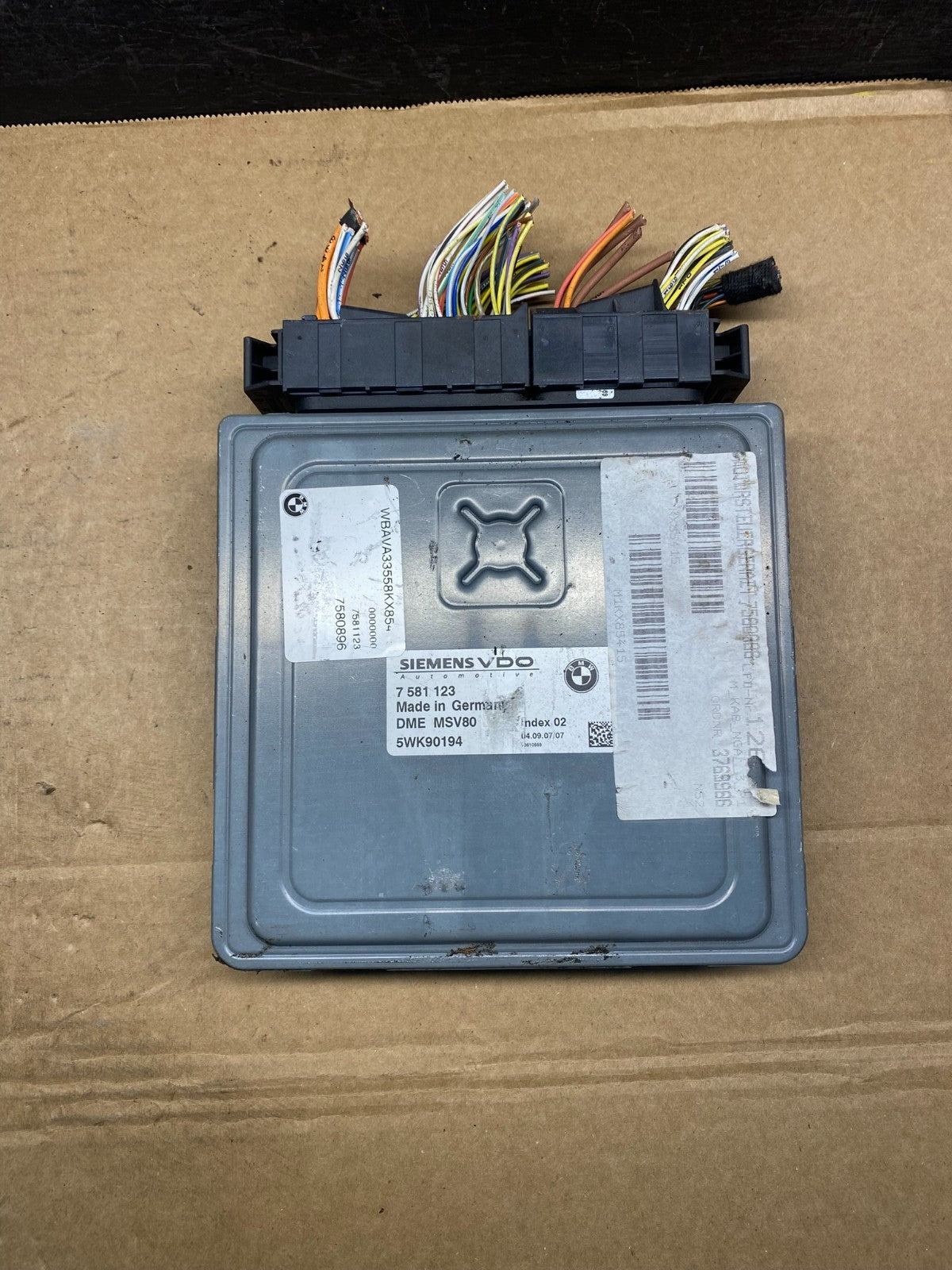 2007 - 2011 BMW 328i 528i E90 ECM ECU Engine Computer 7581123 AF7701 DG0