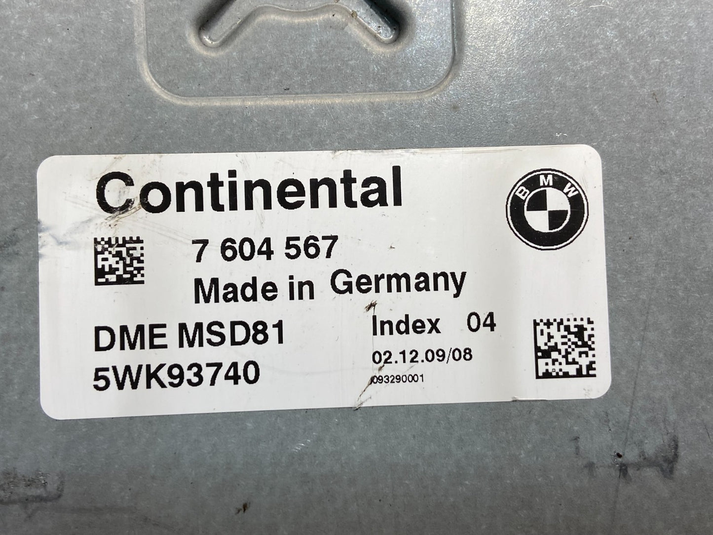 2007 to 2010 BMW N54 335i 535i Engine ECU ECM Computer Module 7604567 AE2291 DW2
