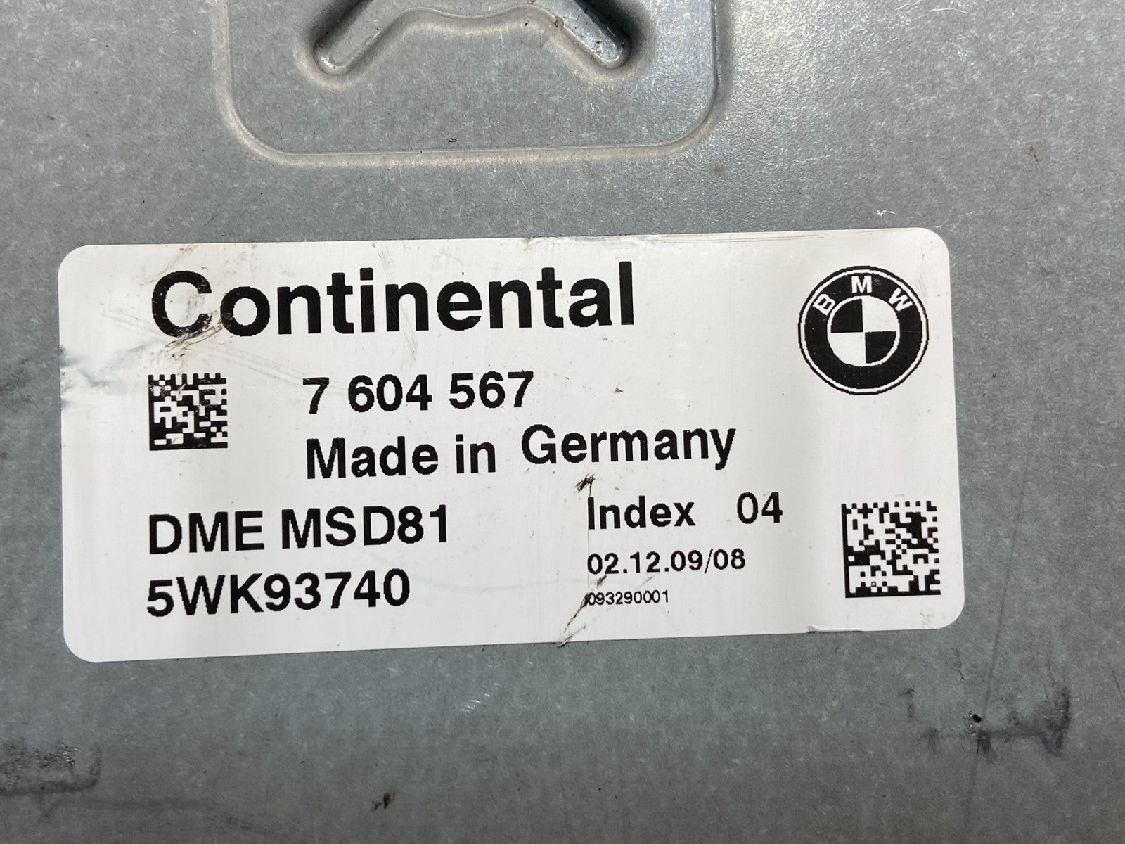 2007 to 2010 BMW N54 335i 535i Engine ECU ECM Computer Module 7604567 AE2291 DW2