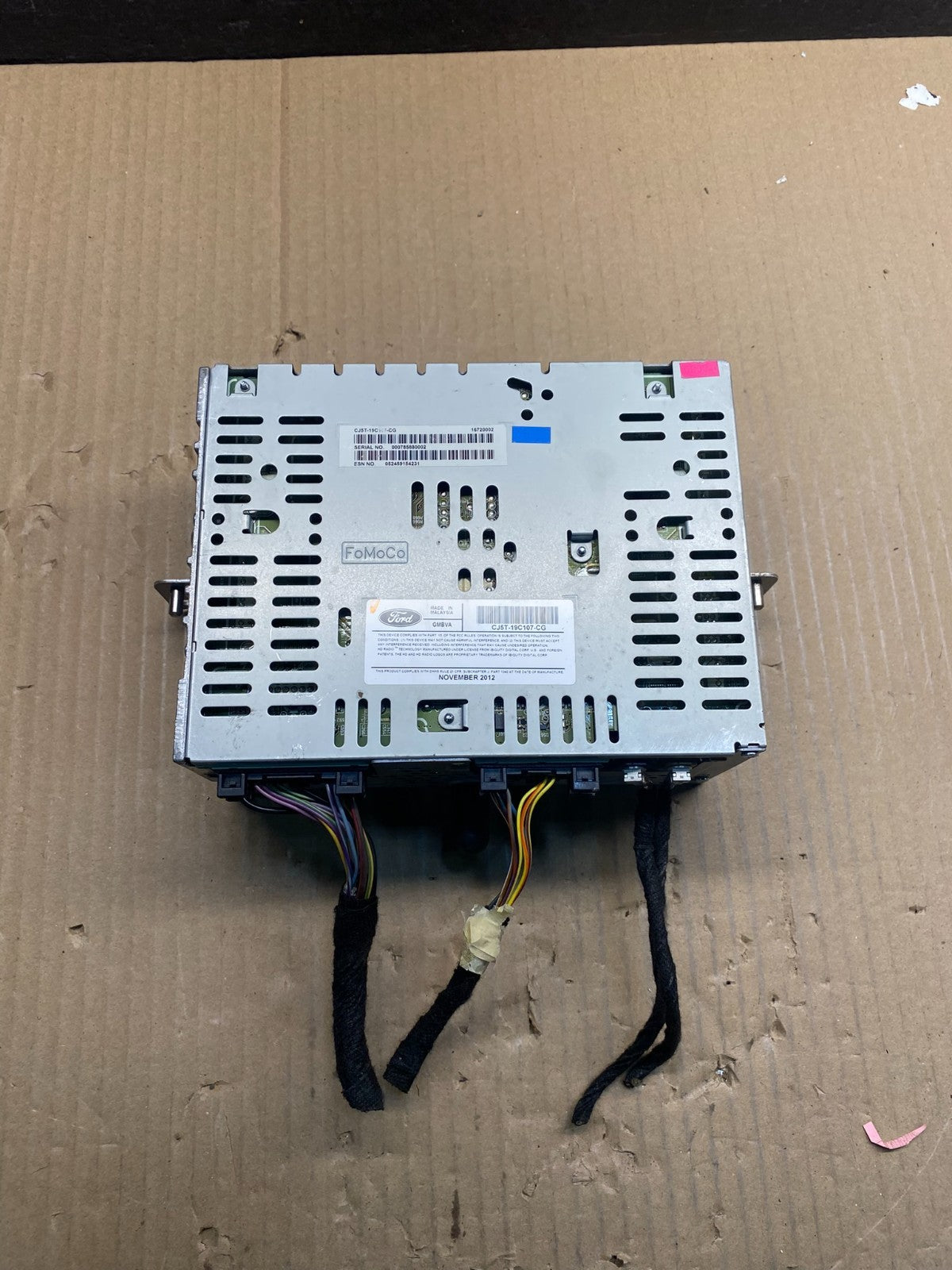 2013 2014 2015 Ford Escape Radio Receiver ID cj5t-19c107-bg AJ0342 DG4