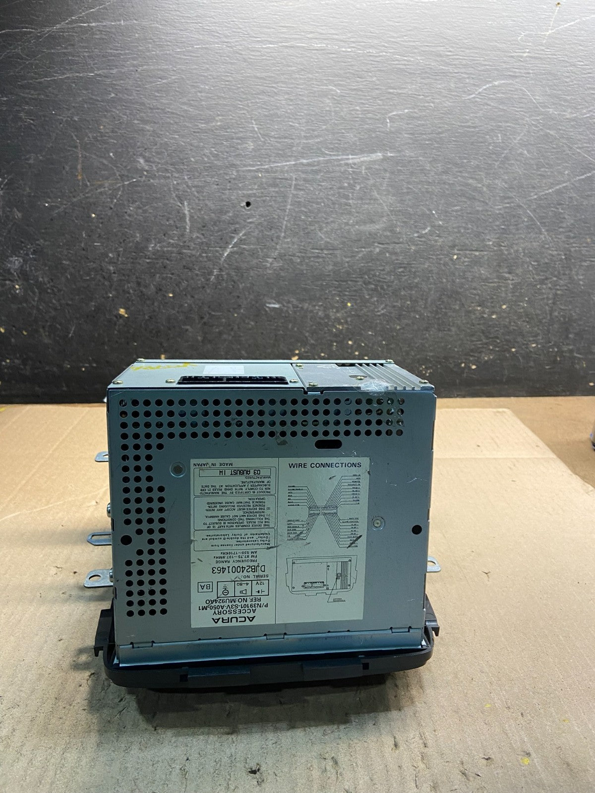 2003 to 2004 Acura Mdx Radio Screen 6 CD Player Climate Control Pan Z0603 DG4