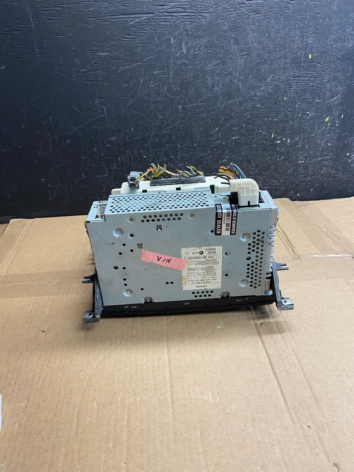 2003-2008 Jaguar S-Type Dash Climate A/C Temperature Radio AM/FM Panel AF2740 DG4