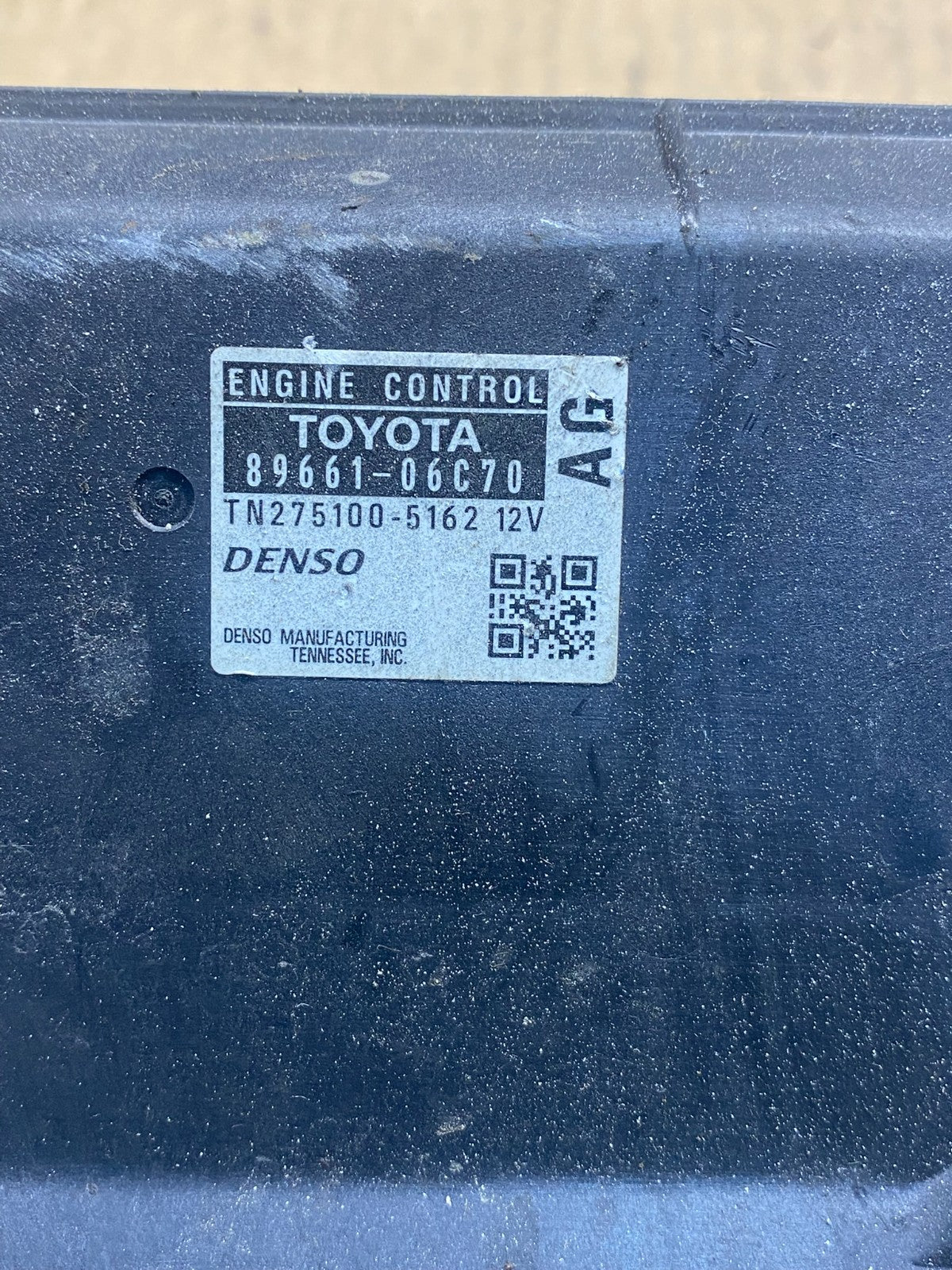 2007 Toyota Camry Electronic Engine Control Module ECU ECM AG6098 DG2