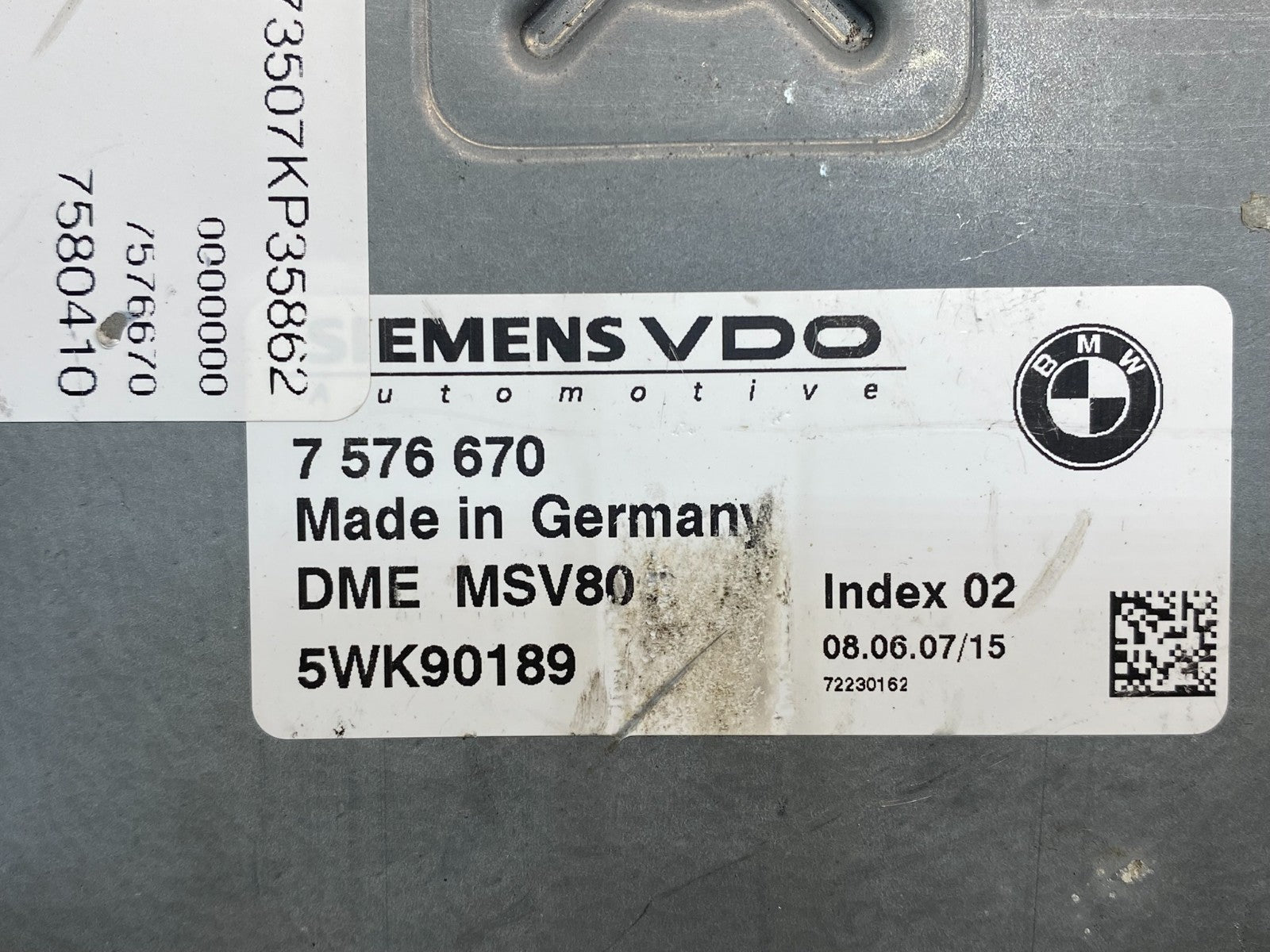 2007 to 2011 Bmw 328i X3 Ecm Ecu Engine Computer Module af7744 DG2