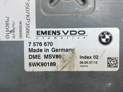 2007 to 2011 Bmw 328i X3 Ecm Ecu Engine Computer Module af7744 DG2
