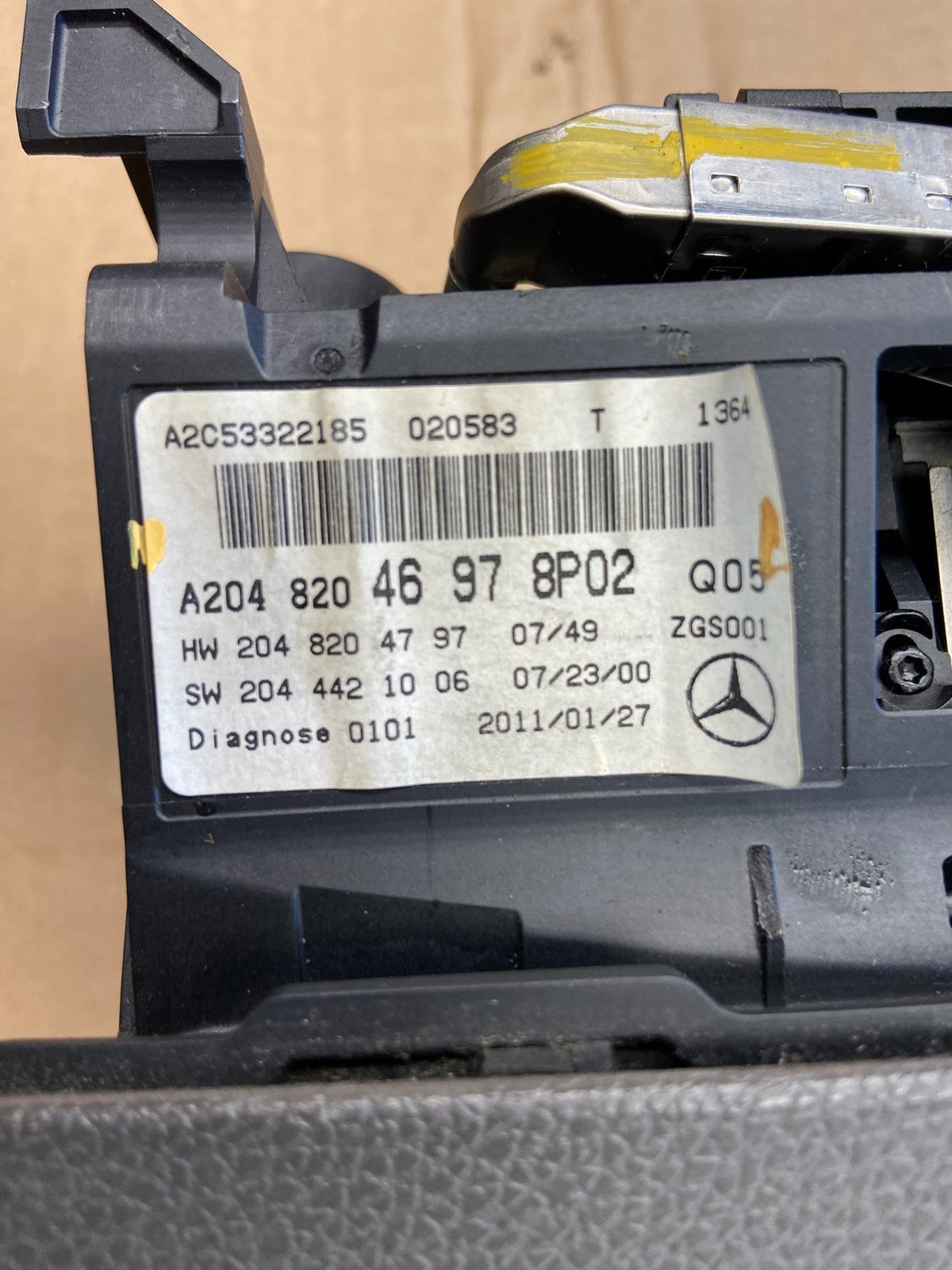 2008 to 2011 Mercedes W204 C300 Dashboard Navigation Display AI5970 Dg5