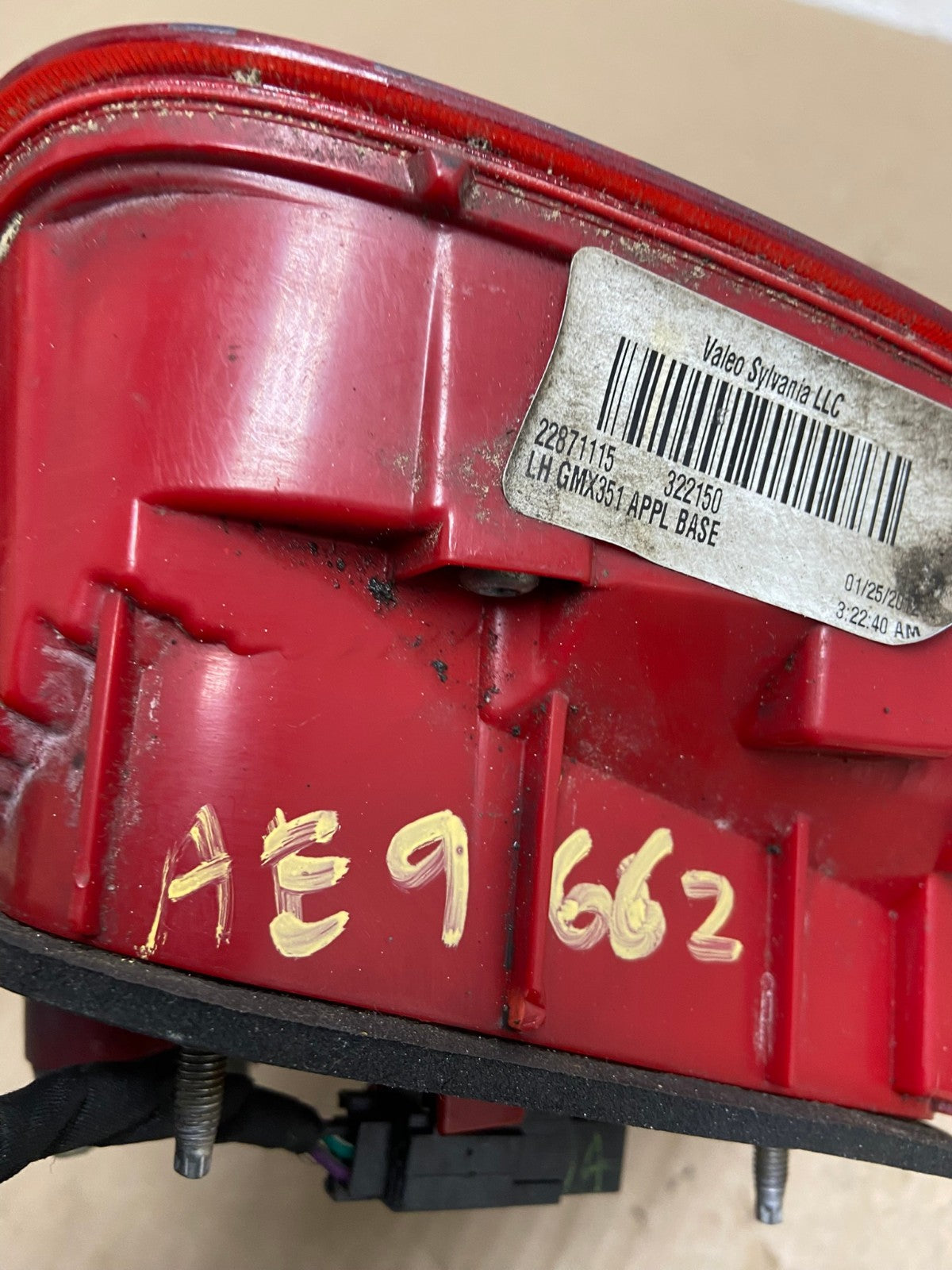 2013-2016 Chevrolet Malibu Left Driver Lh Side Inner Tail Light AE9962 LK6