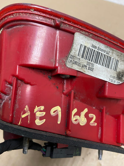2013-2016 Chevrolet Malibu Left Driver Lh Side Inner Tail Light AE9962 LK6