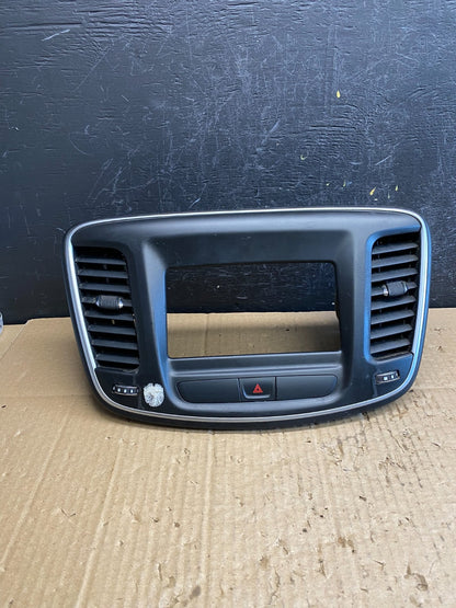 2015 to 2016 Chrysler 200 Radio Dash Bezel Trim Vent Hazard Panel AC9639 DG0