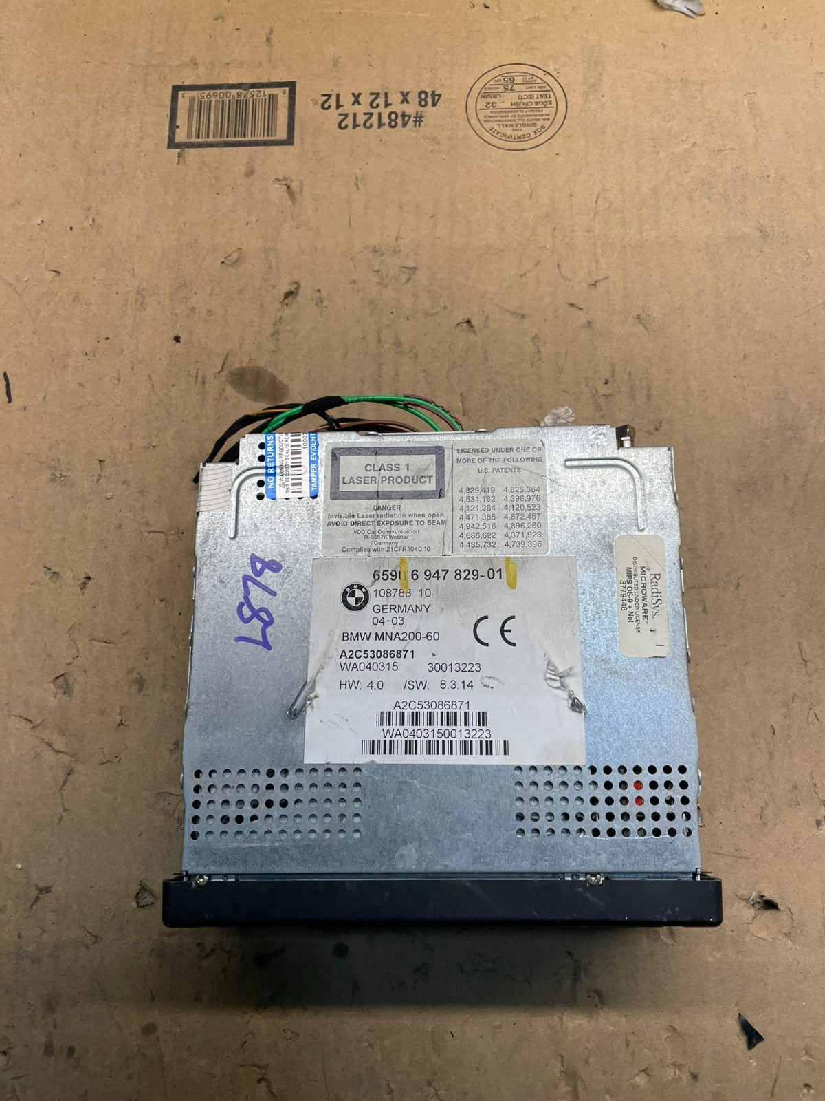 2003-2005 BMW 745i 760i Navigation GPS DVD Player W4224 DG4