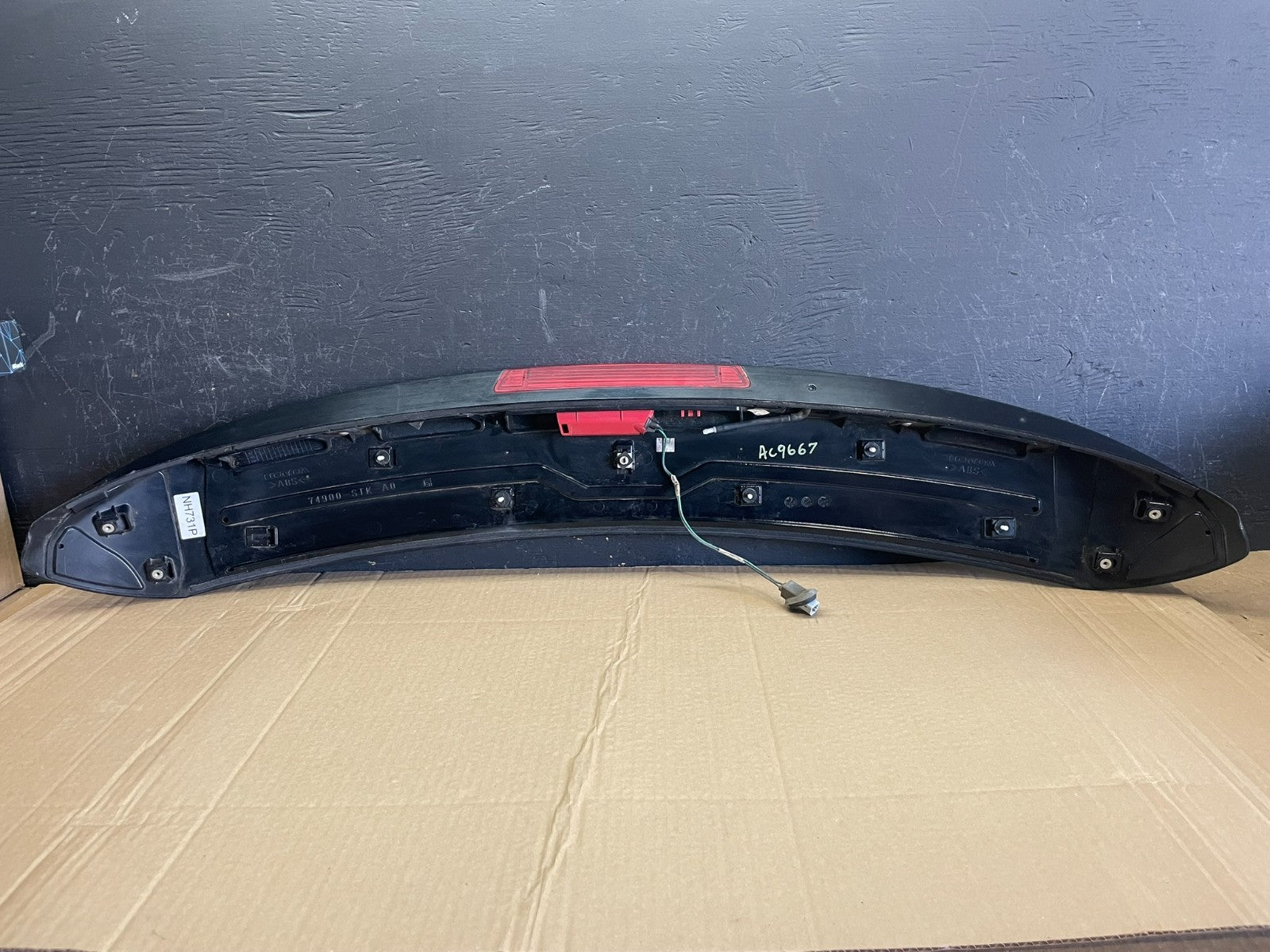 2007 2008 2009 Acura RDX Rear Spoiler Wing Lift Gate 3rd Brake Light AC9667 DG5