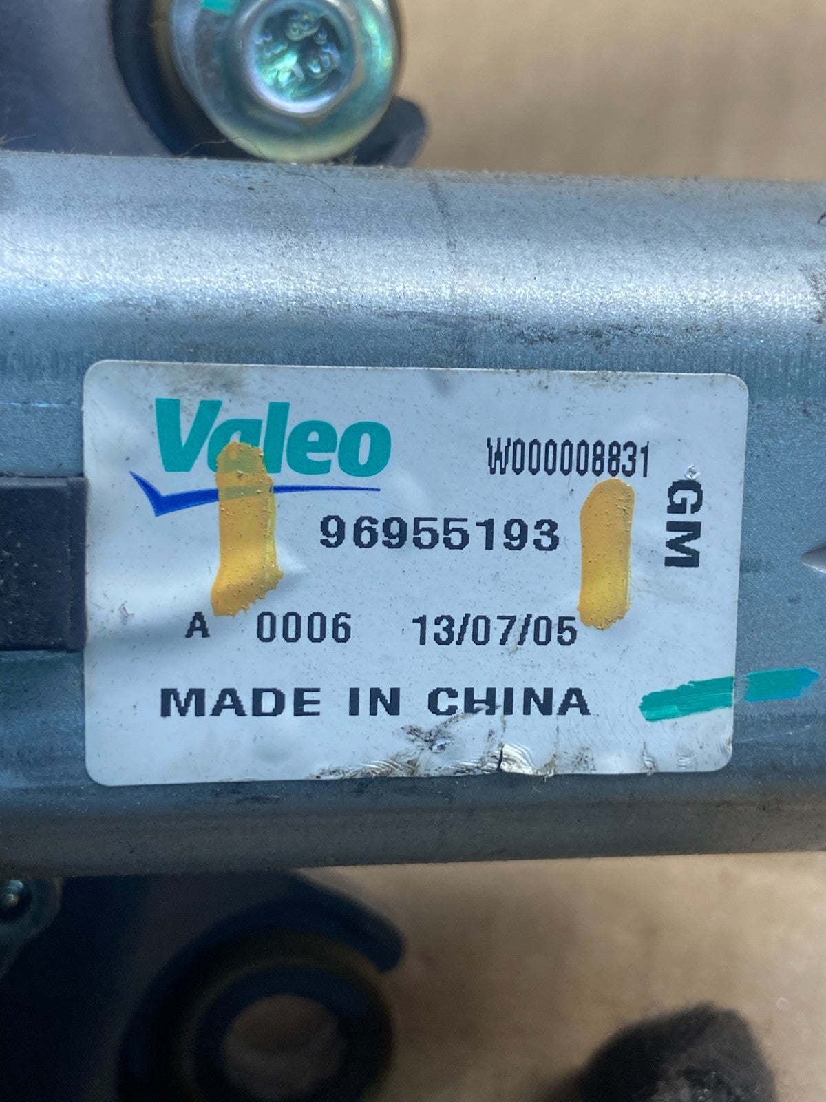 2013 - 2022 Chevrolet Trax Rear Wiper Motor ad1839 DG6
