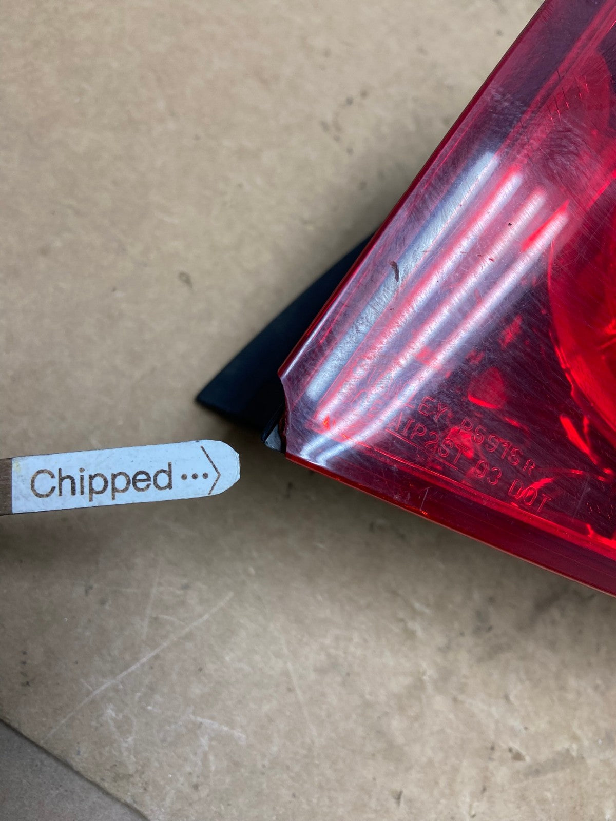 2007 2008 2009 Acura Rdx Right Passenger RH Tail Light AI3582 LK4