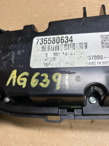 2014 to 2017 Fiat 500L Climate Control Heater A/C Panel AG6391 DG6
